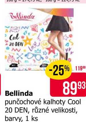 Bellinda punčochové kalhoty Cool 20 DEN, různé velikosti, barvy, 1 ks 