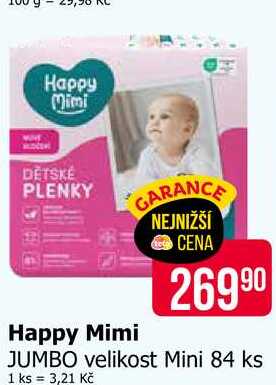 Happy Mimi JUMBO velikost Mini 84 ks