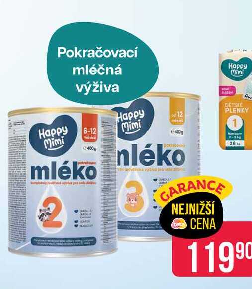 Happy Mimi pokračovací mléko 2 500g