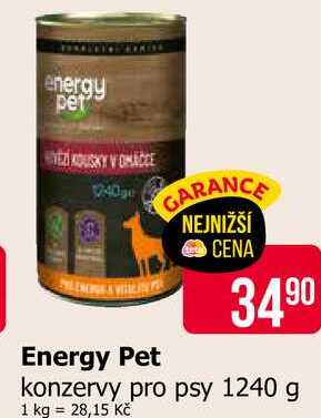 Energy Pet konzervy pro psy 1240 g 