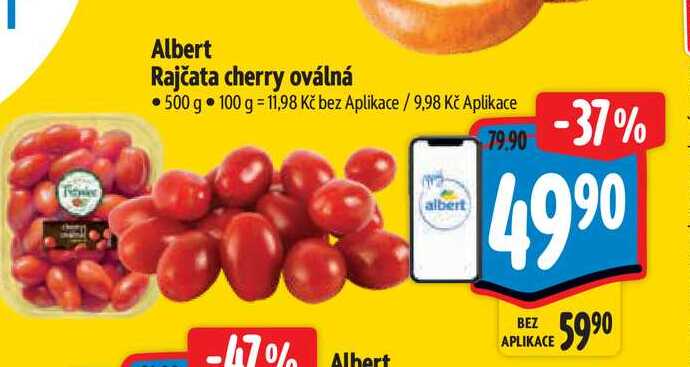 Albert Rajčata cherry oválná 500 g 