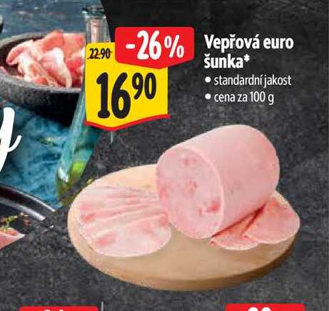   Vepřová euro šunka 100 g 