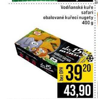 Vodňanské kuře safari obalované kuřecínugety 400 g