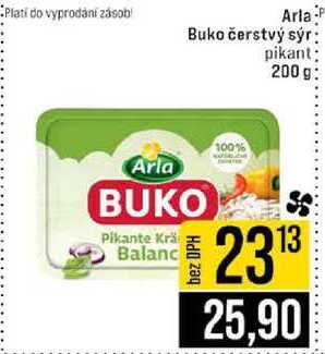Arla Buko čerstvý sýr pikant 200 g