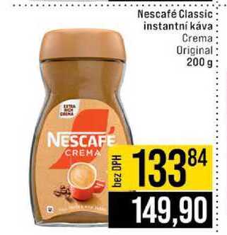 Nescafé Classic instantní káva Crema Original 200 g