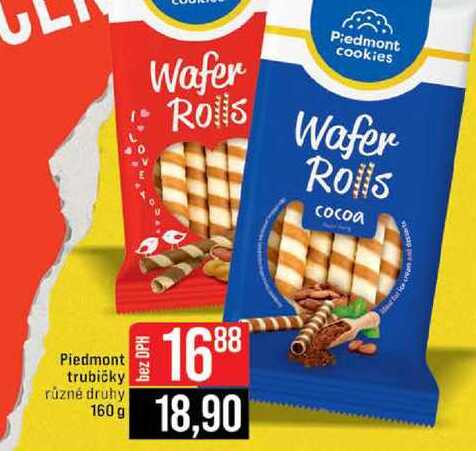 Piedmont trubičky různé druhy 160 g 