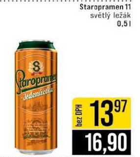 Staropramen 11 světlý ležák 0,5l