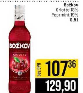 Božkov Griotte 18% Peprmint 19% 0,5l