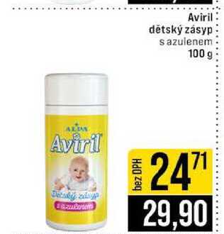 Aviril dětský zásyp sazulenem 100 g