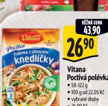  Vitana Poctivá polévka 58-122 g  