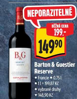  Barton & Guestier Reserve 0,75 l