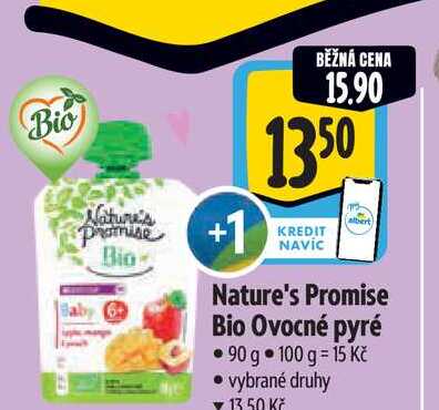 Nature's Promise Bio Ovocné pyré 90 g