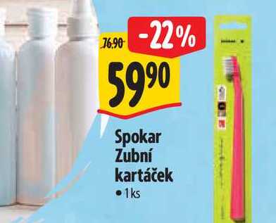  Spokar Zubní kartáček  1ks 