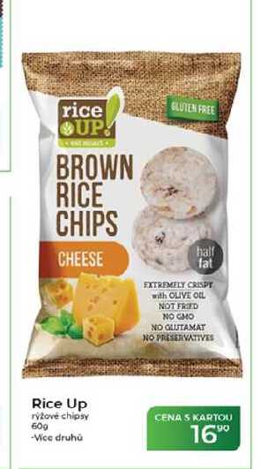 Rice Up rýžové chipsy 60g