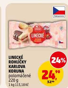 LINECKÉ ROHLÍČKY KARLOVA KORUNA, 220 g 