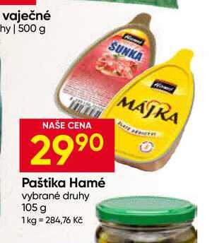 Hamé paštika 105g, různé druhy
