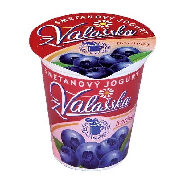 Mlékárna ValMez Smetanový jogurt z Valašska borůvka