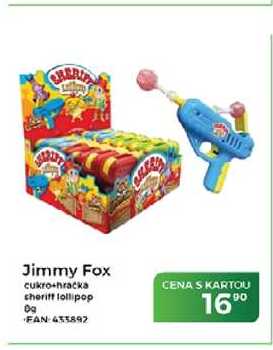 Jimmy Fox cukro-hracka sheriff lollipop 6g