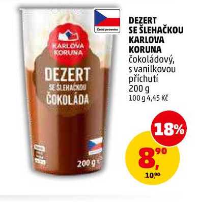 DEZERT SE ŠLEHAČKOU KARLOVA KORUNA, 200 g 