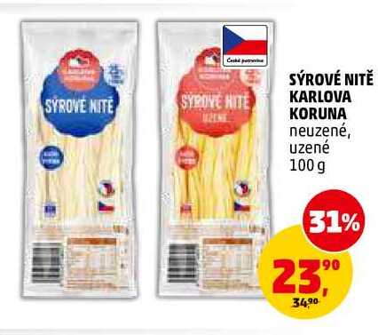 SÝROVÉ NITĚ KARLOVA KORUNA, 100 g