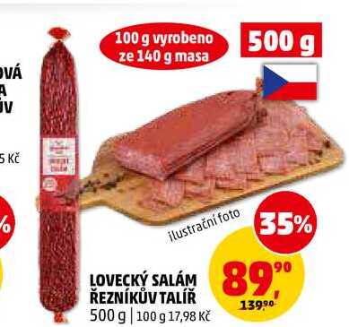 LOVECKÝ SALÁM ŘEZNÍKŮV TALÍŘ, 500 g
