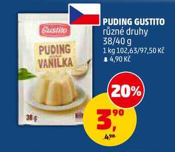 PUDING GUSTITO, 38 g