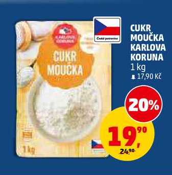 CUKR MOUČKA KARLOVA KORUNA, 1 kg