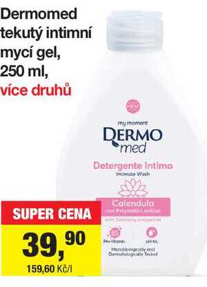 Dermomed tekutý intimní mycí gel, 250 ml