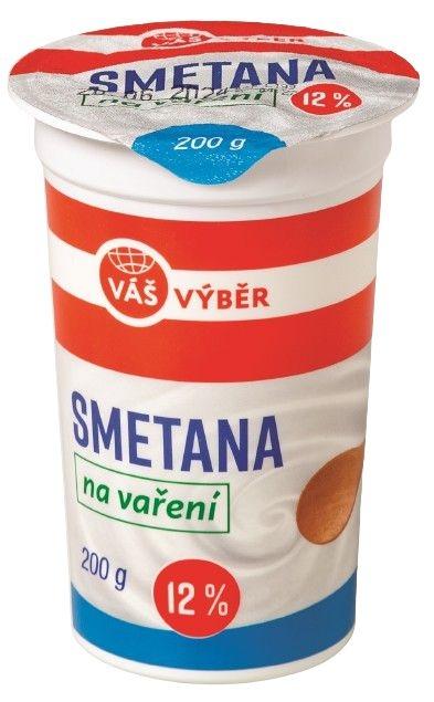 VÁŠ VÝBĚR Smetana na vaření, 200 g v akci