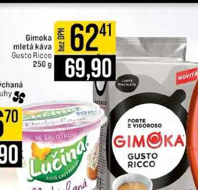 Gimoka mletá káva Gusto Ricco chaná 250 g