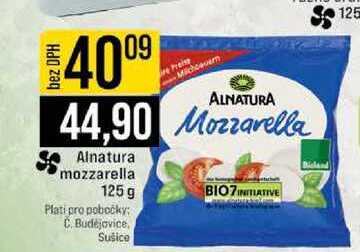 Alnatura mozzarella 125 g