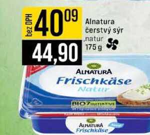 Alnatura čerstvý sýr natur 175 g 