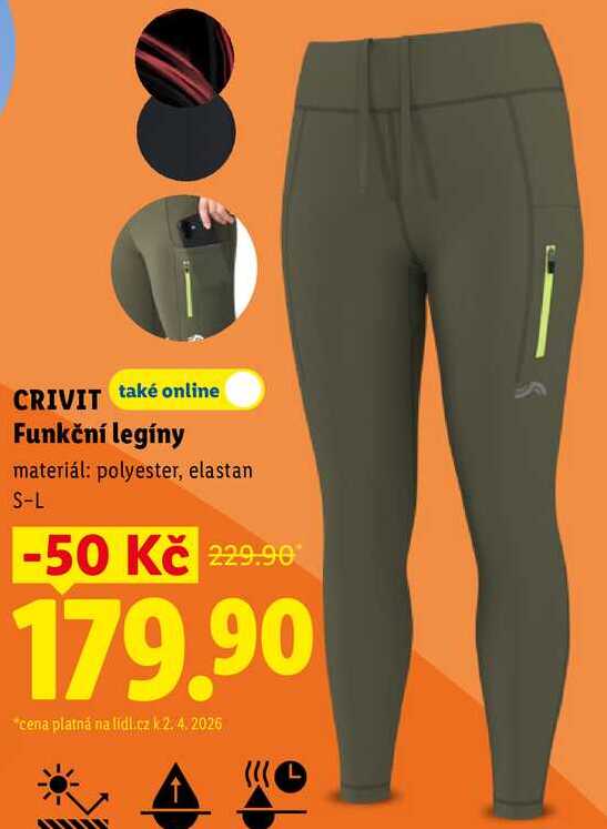 CRIVIT Funkční legíny 