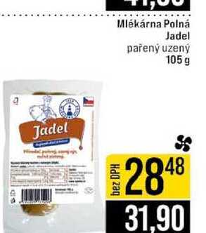 Mlékárna Polná Jadel pařený uzený 105 g 