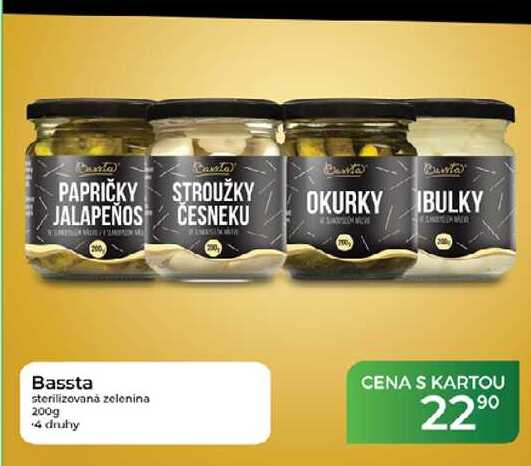 Bassta sterilizovaná zelenina 200g