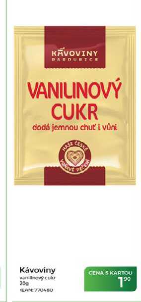 Kávoviny vanilinový cukr 20g