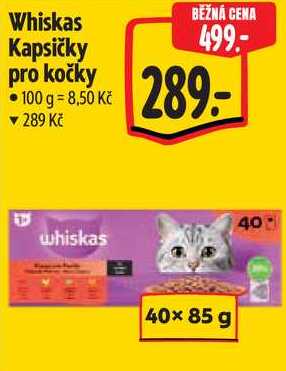 Whiskas Kapsičky pro kočky, 40x 85 g