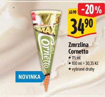 Zmrzlina Cornetto, 115 ml