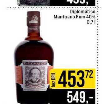 Diplomático Mantuano Rum 40% 0,l
