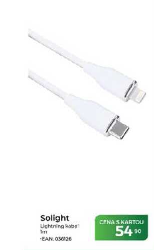 Solight Lightning kabel 1m