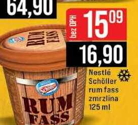 Nestlé Schöller rum fass zmrzlina 125 ml