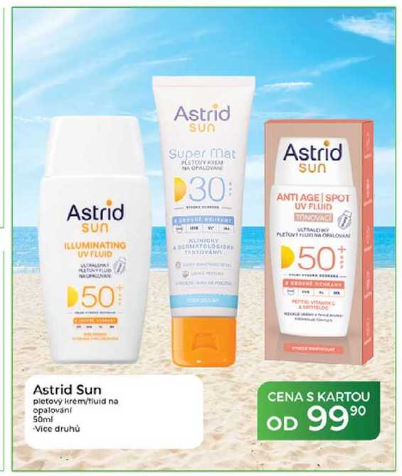Astrid Sun pletový krém/fluid na opalování 50ml