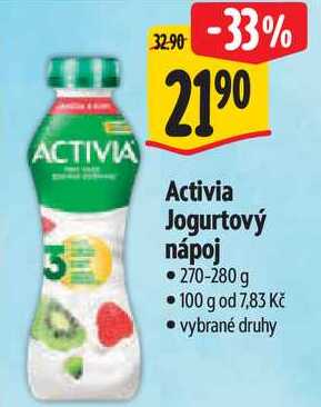 Activia Jogurtový nápoj, 270-280 g 