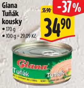 Giana Tuňák kousky, 170 g