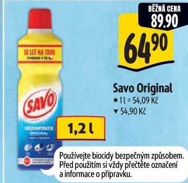 Savo Original, 1,2 l