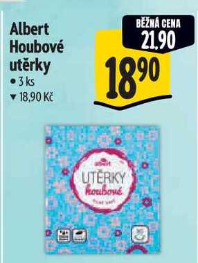 Albert Houbové utěrky, 3 ks 