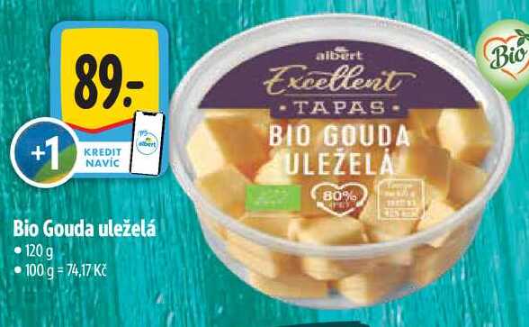 Bio Gouda uleželá, 120 g
