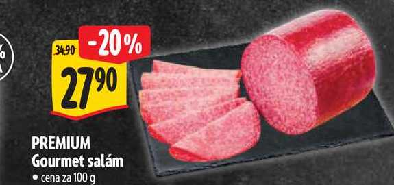PREMIUM Gourmet salám, cena za 100 g