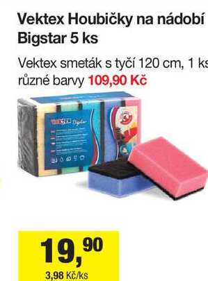 Vektex Houbičky na nádobí Bigstar 5 ks