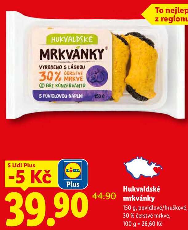 Hukvaldské mrkvánky, 150 g